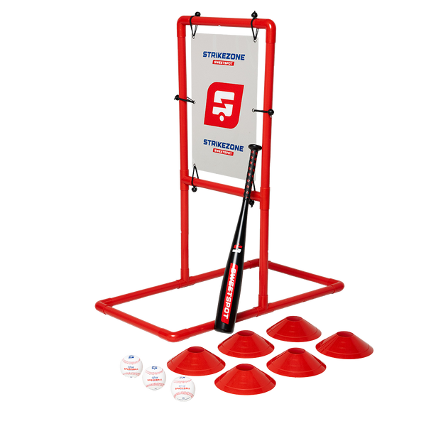 Plastic Baseball Bat and Ball (Official Spaseball) Set Backyard