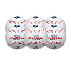 Plastic Spaseball Baseball (6-Pack) For Kids, Children and Youth