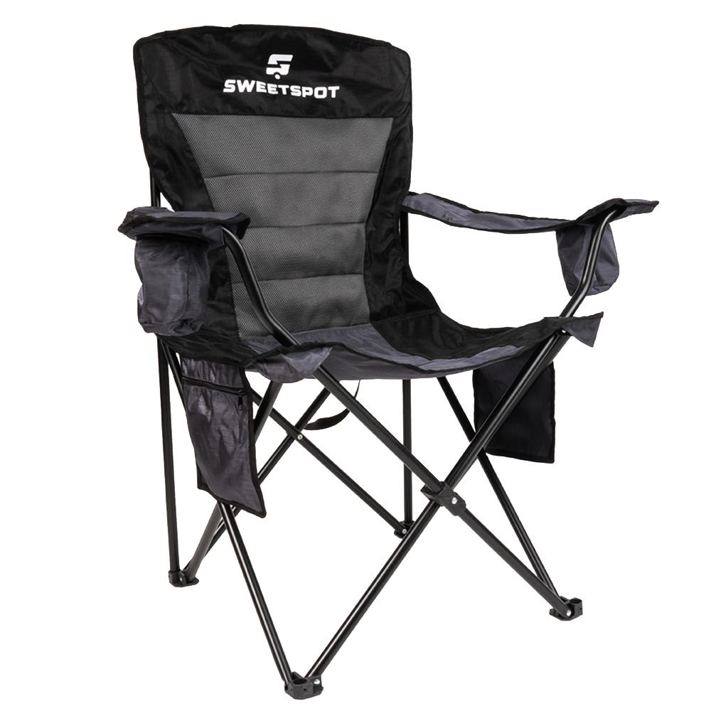 Gameday Portable Outdoor Collapsible Folding Chair with Cup Holder, Pockets and 300+ lb load capacity