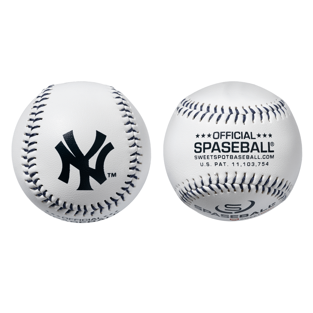 Yankees Official MLB Plastic Spaseball Baseball (2 Pack) For