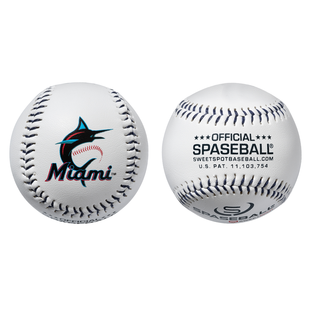 Marlins Official MLB Plastic Spaseball Baseball (2 Pack)