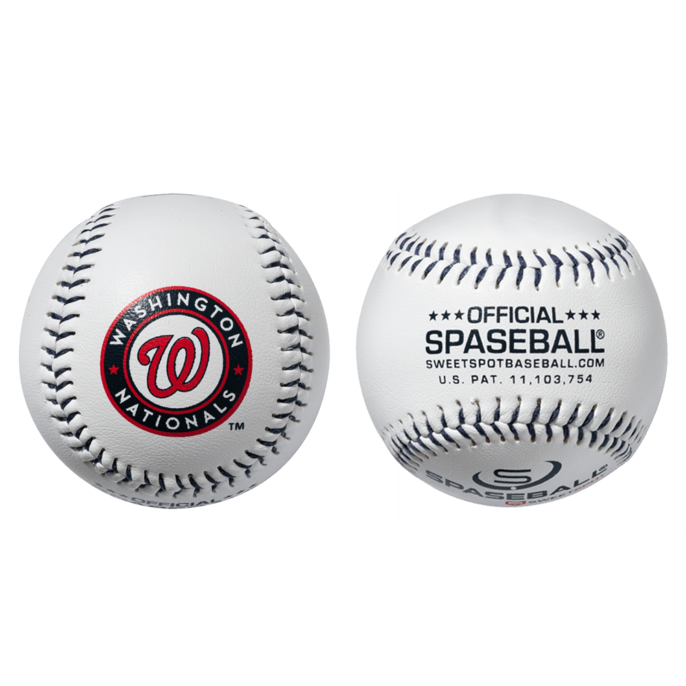 Nationals Official MLB Plastic Spaseball Baseball (2 Pack)