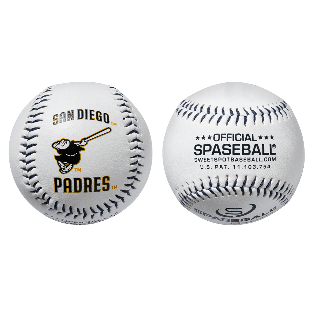 Padres Official MLB Plastic Spaseball Baseball (2 Pack)