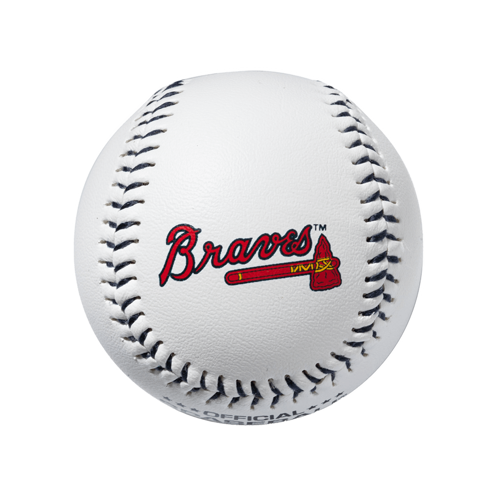 Braves Official MLB Plastic Spaseball Baseball (2 Pack)