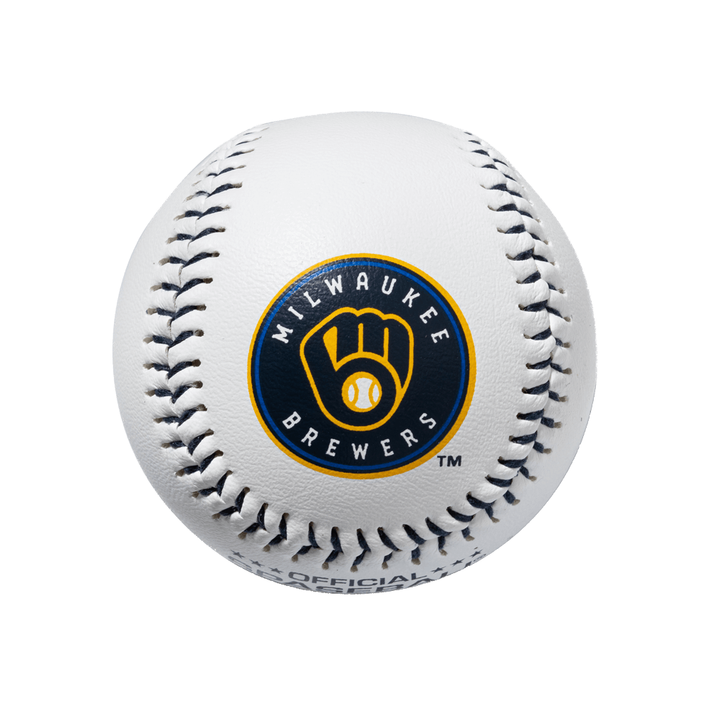 Brewers Official MLB Plastic Spaseball Baseball (2 Pack)