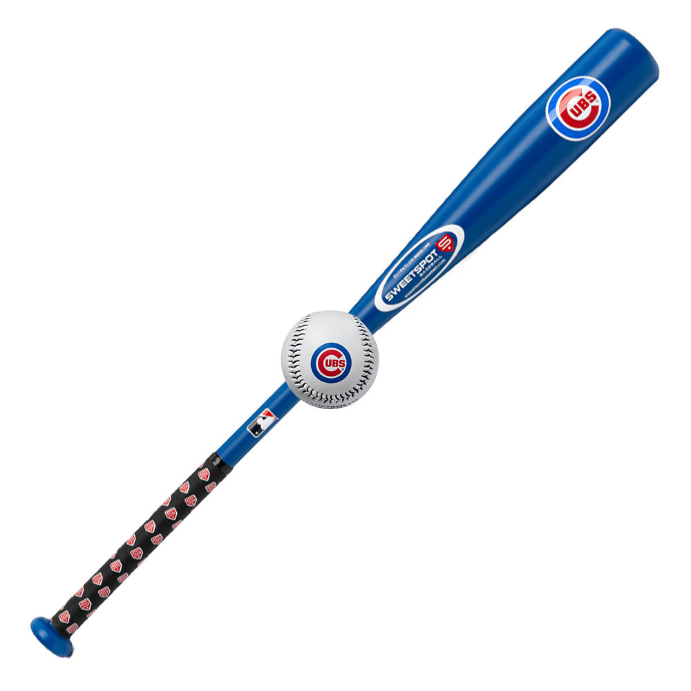 Cubs Official MLB Plastic Baseball Bat and Ball Set