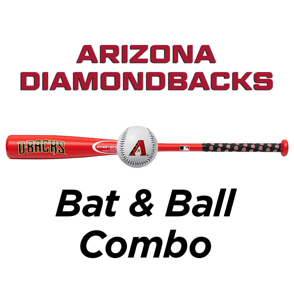 Diamondbacks Official MLB Plastic Baseball Bat and Ball Set