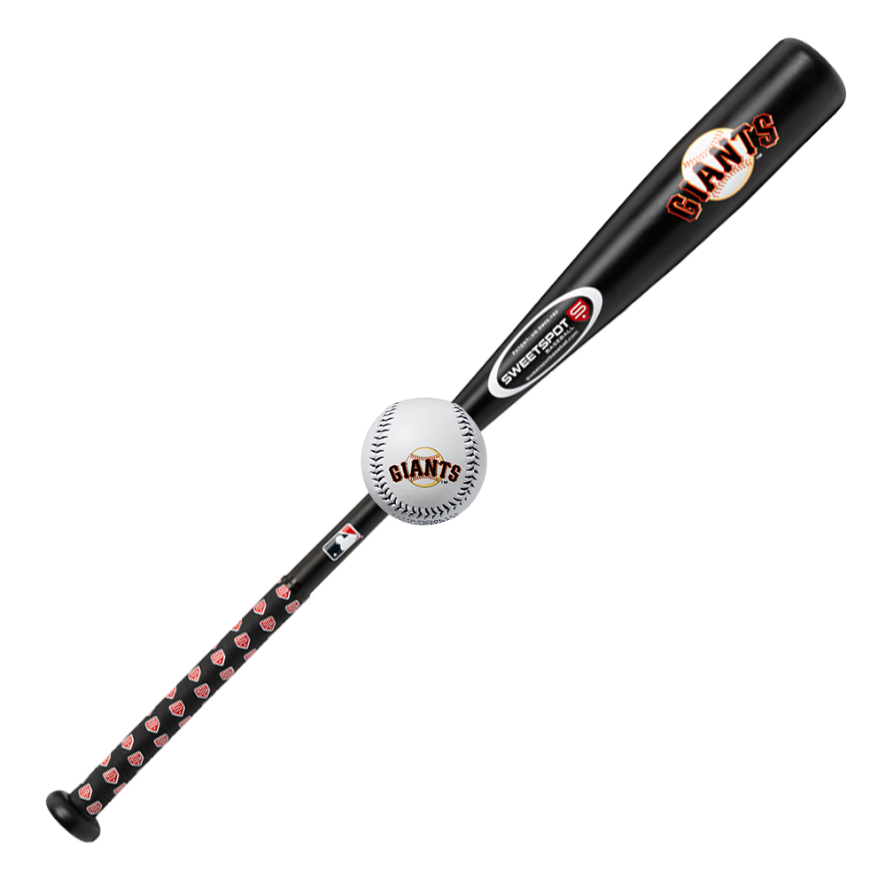 Giants Official MLB Plastic Baseball Bat and Ball Set