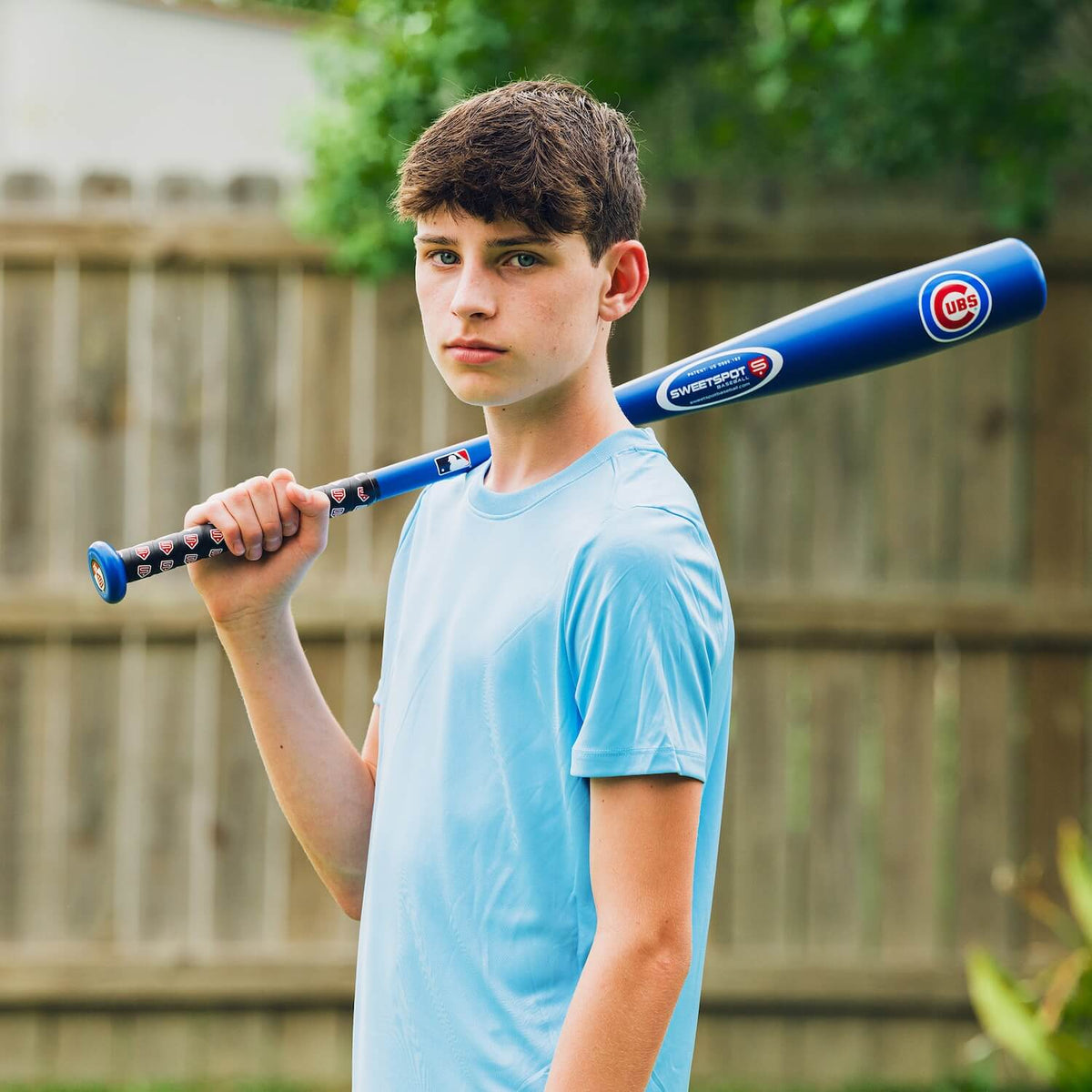 Cubs Official MLB Plastic Baseball Bat and Ball Set