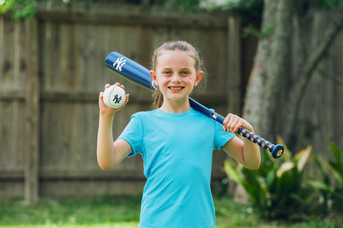 Yankees Official MLB Plastic Baseball Bat and Ball Set