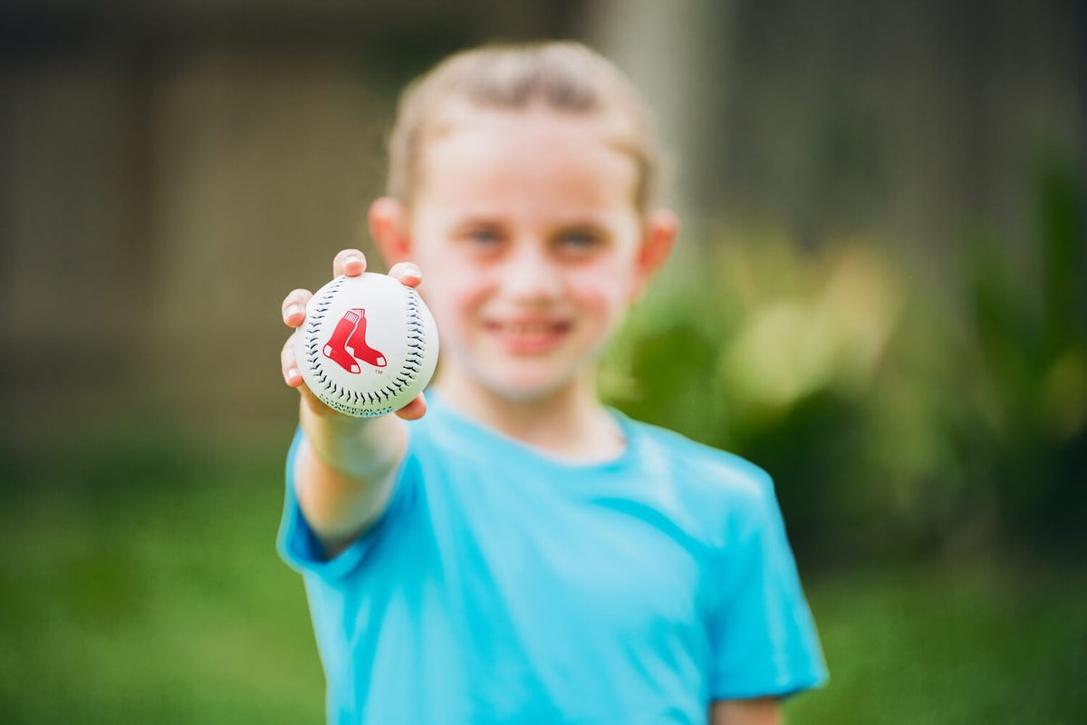 Red Sox Official MLB Plastic Baseball Bat and Ball Set