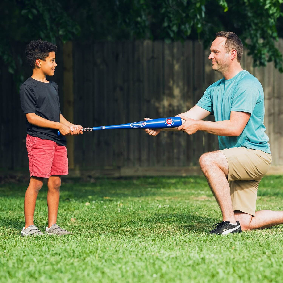 Cubs Official MLB Plastic Baseball Bat and Ball Set