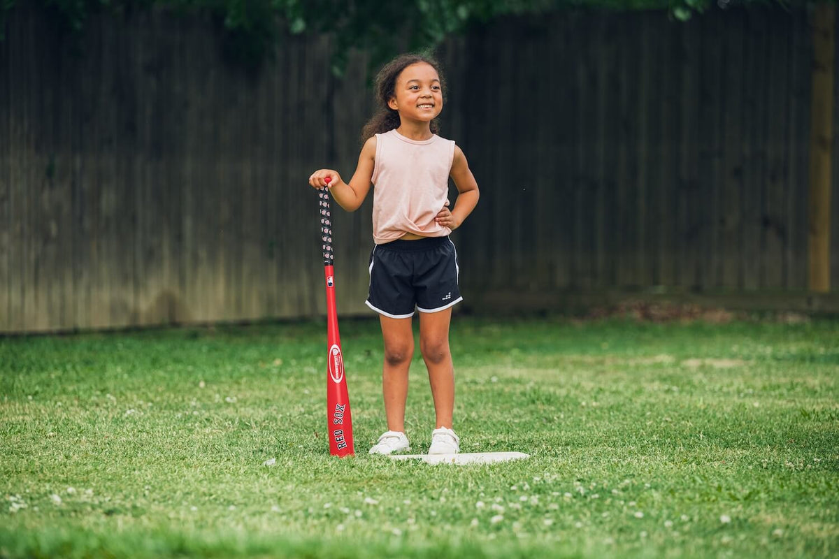 Red Sox Official MLB Plastic Baseball Bat and Ball Set