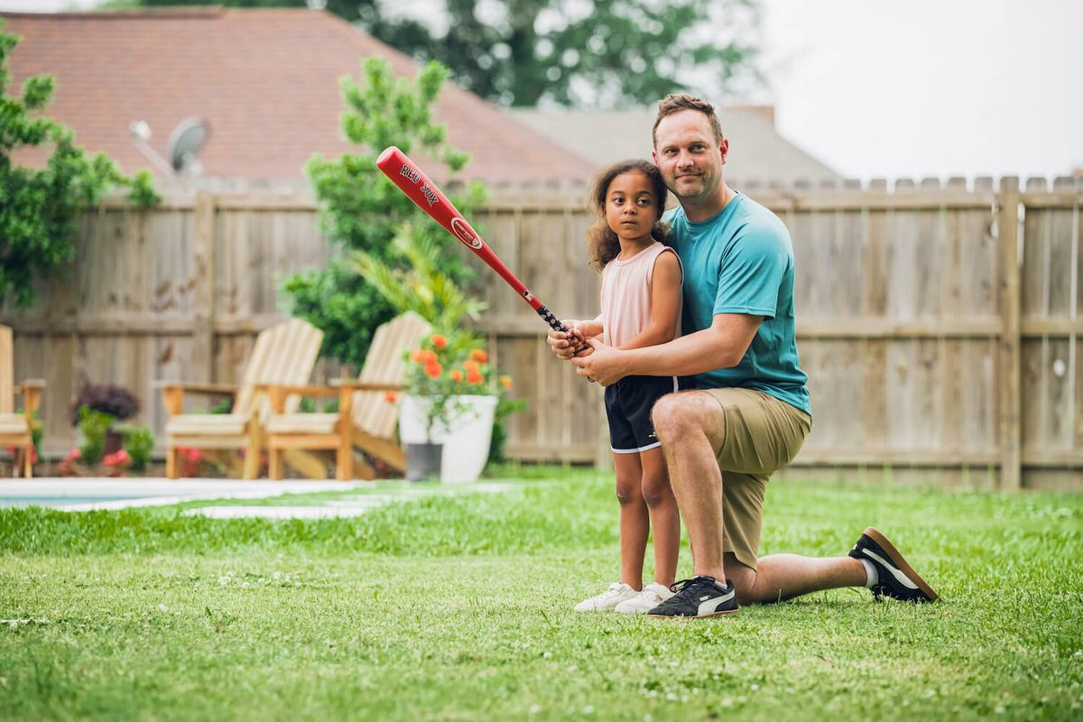 Red Sox Official MLB Plastic Baseball Bat and Ball Set