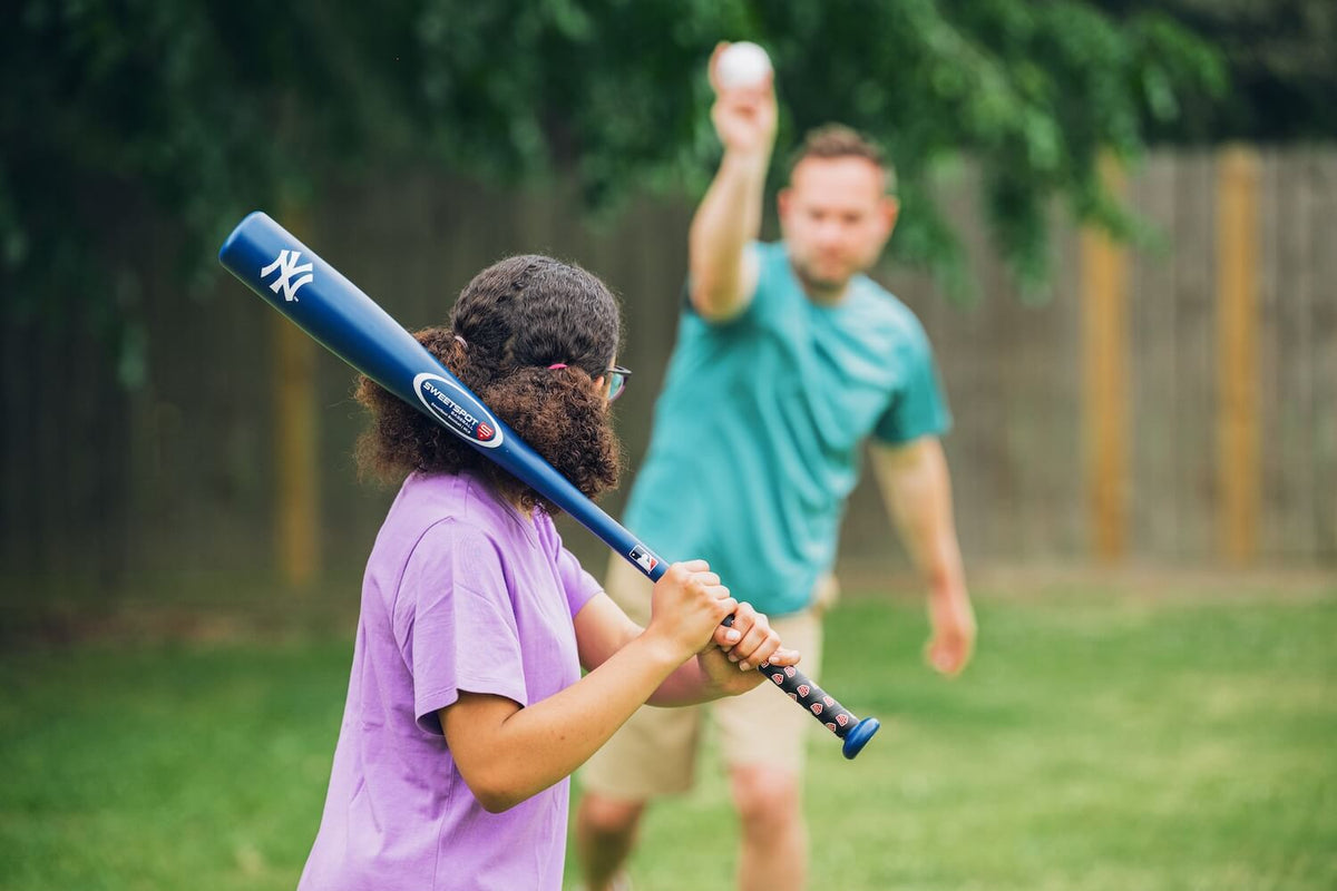 Yankees Official MLB Plastic Baseball Bat and Ball Set