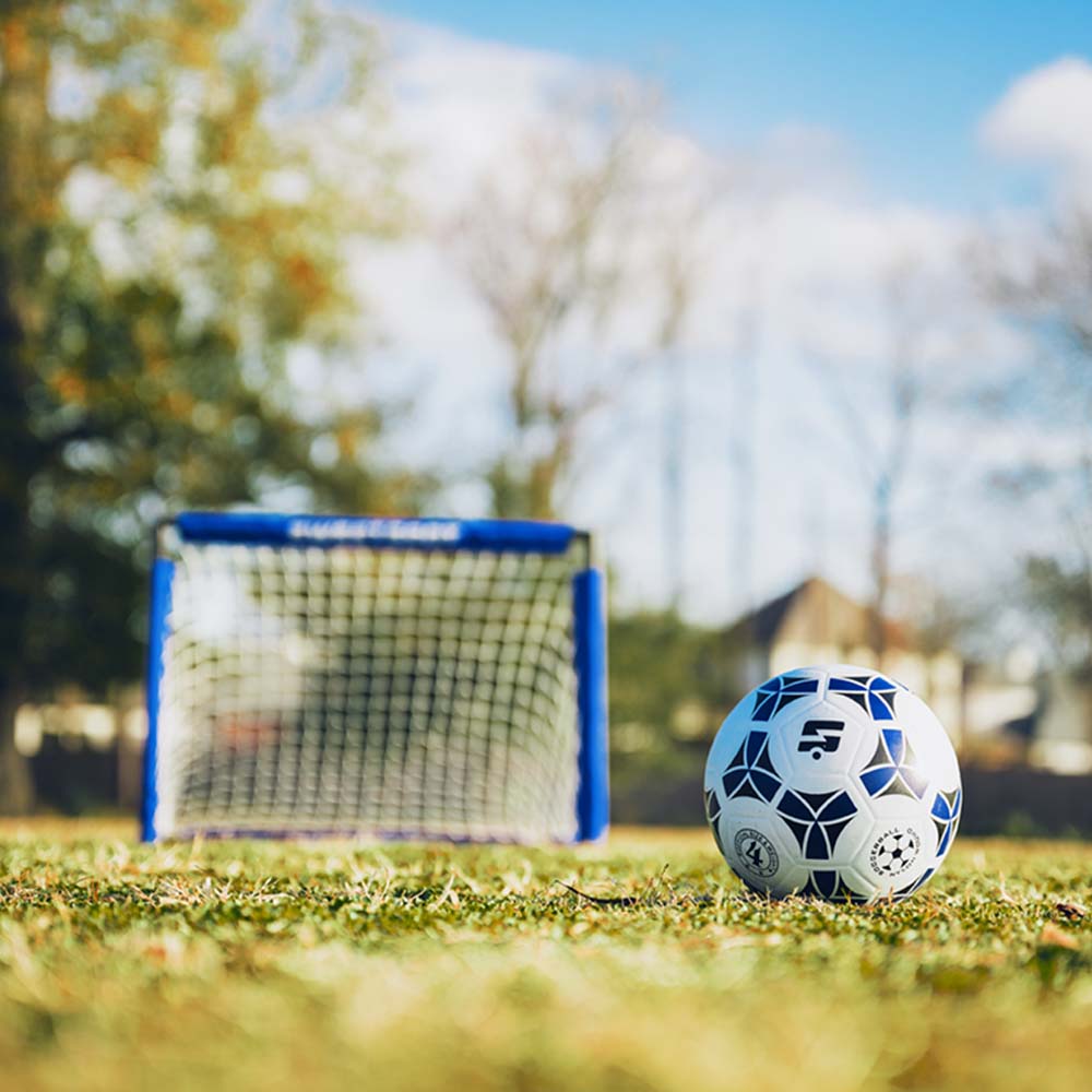 Portable Soccer Goal, Size 4 Ball, and Pump Set (Indoor/Outdoor)