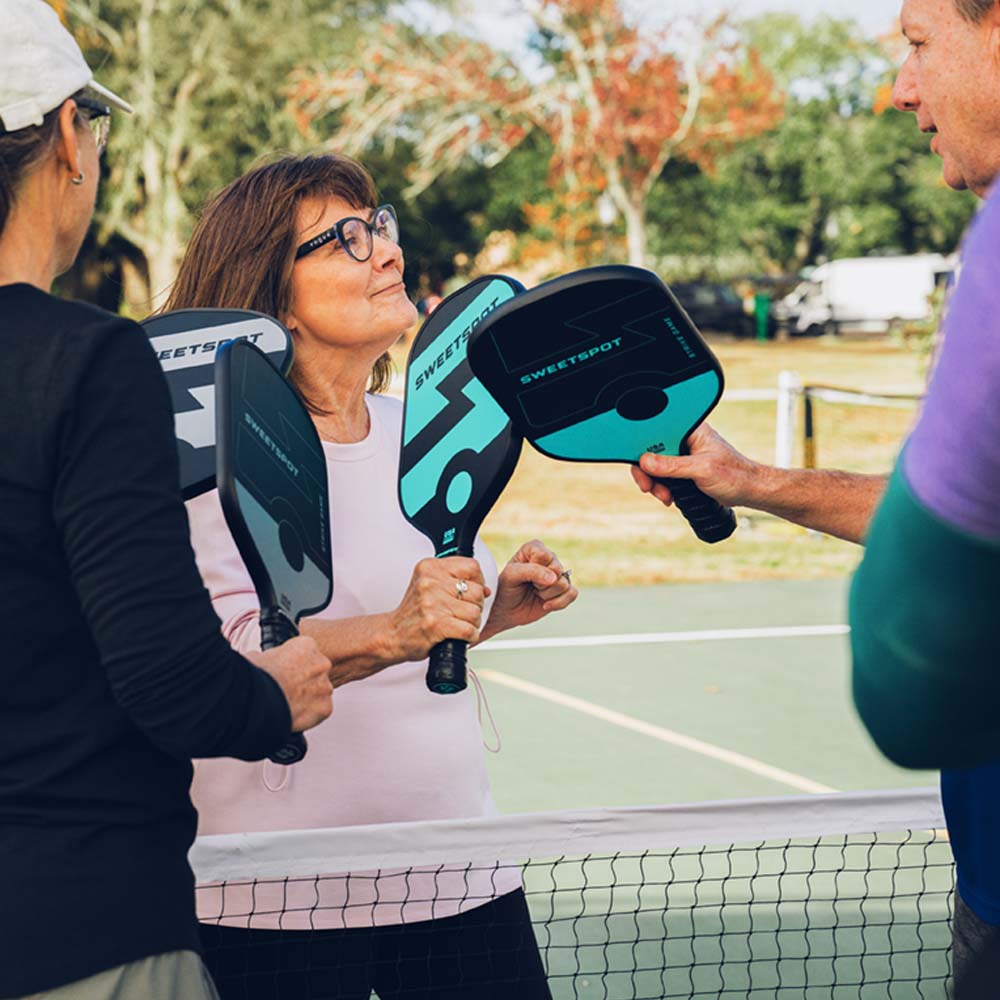 Strike Joy Pickleball Paddle Racket (Fiberglass Face) - Mint