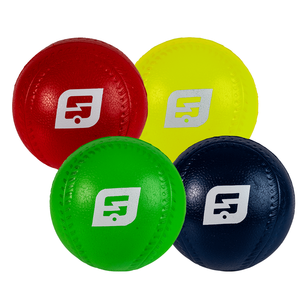 3.5&quot; Oversized Foam Baseball 4-Pack