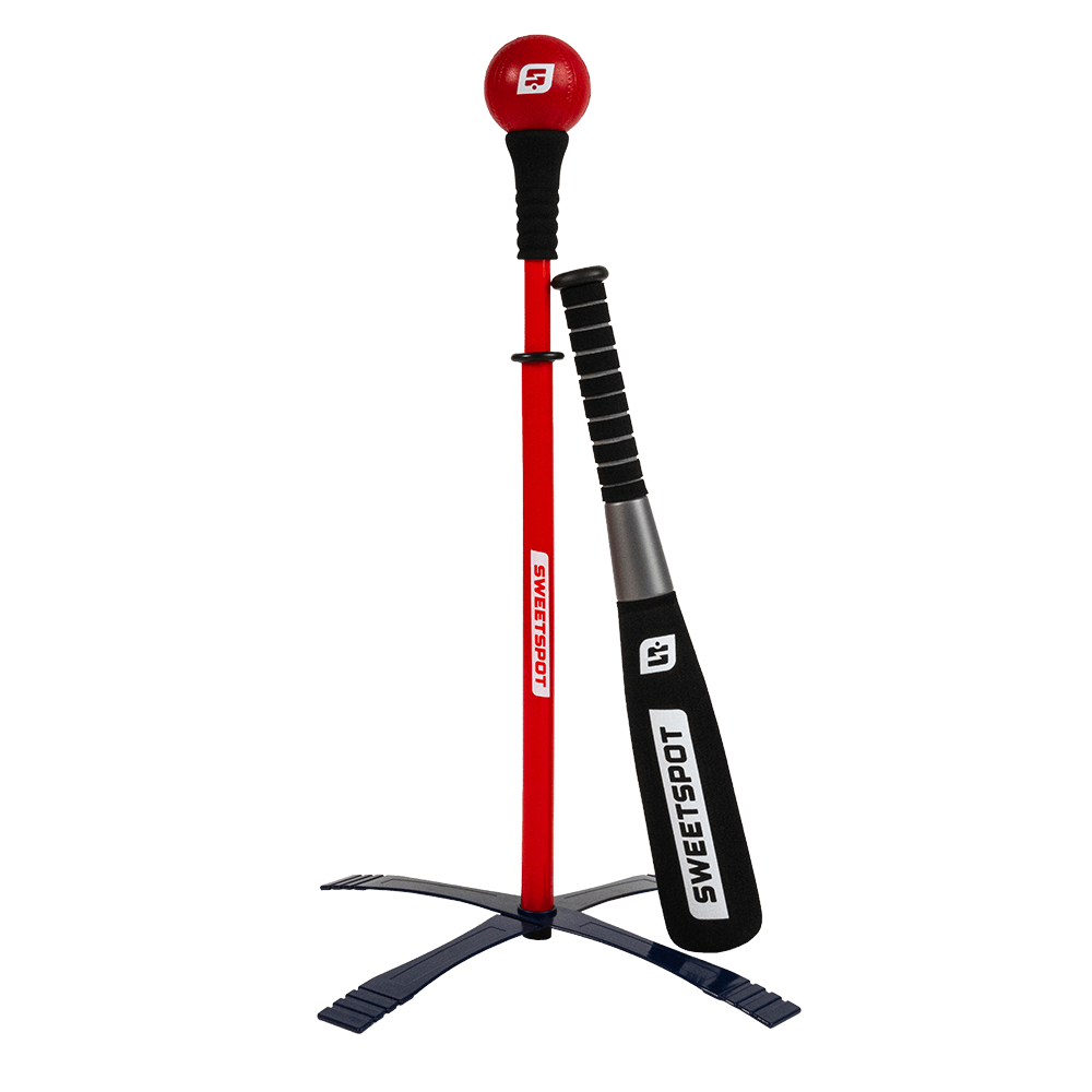 22&quot; Foam Baseball Bat and Ball Set with Batting Tee Stand