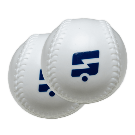 Plastic TPE XD Curveball Baseball 2-Pack