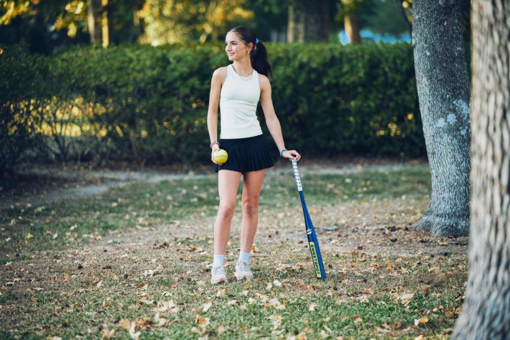 Plastic Softball Bat and Ball Set