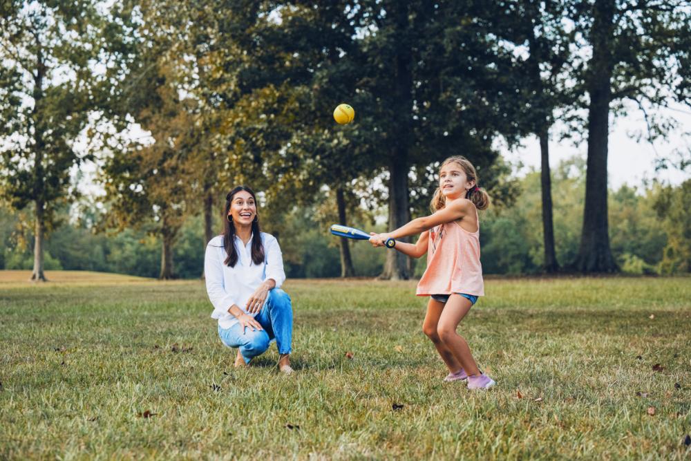 Plastic Softball Bat and Ball Set