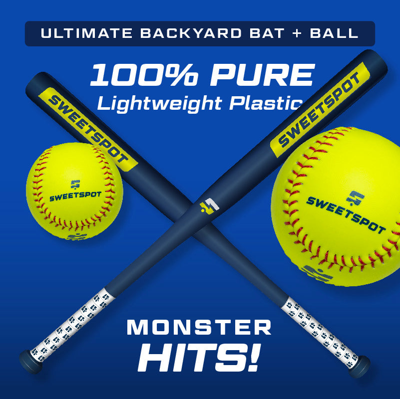 Plastic Softball Bat and Ball Set