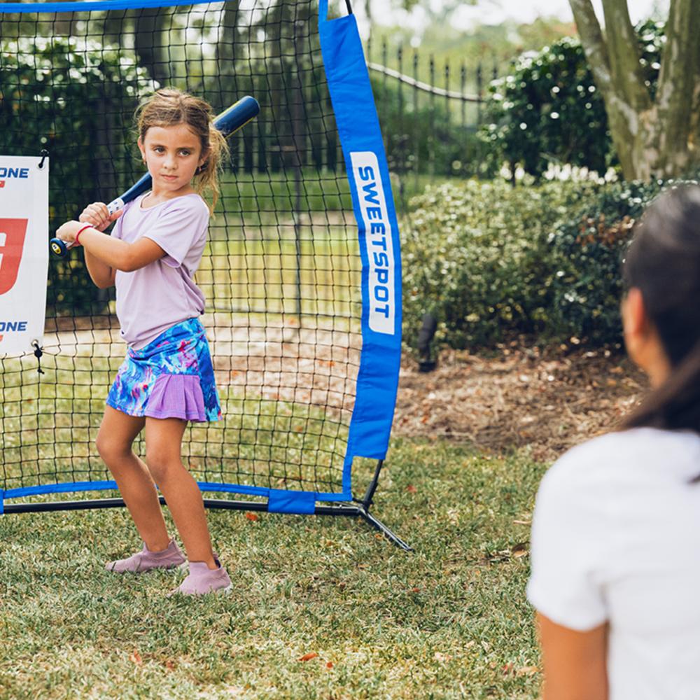 7&#39; Portable Backstop Sports Net for Baseball and Softball