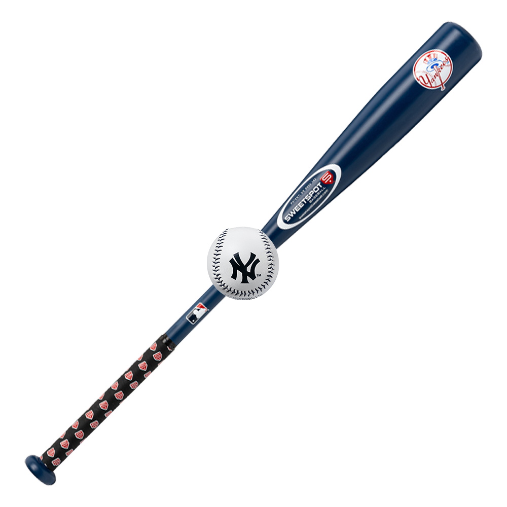 Yankees Official MLB Plastic Baseball Bat and Ball Set